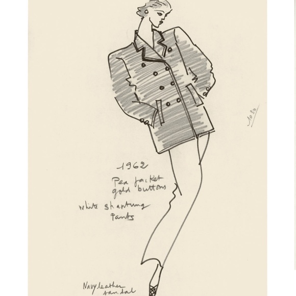 Yves Saint Laurent Jacket Black Wool Double Breasted Pea Coat Jacket Vintage 90s - Picture 11 of 11